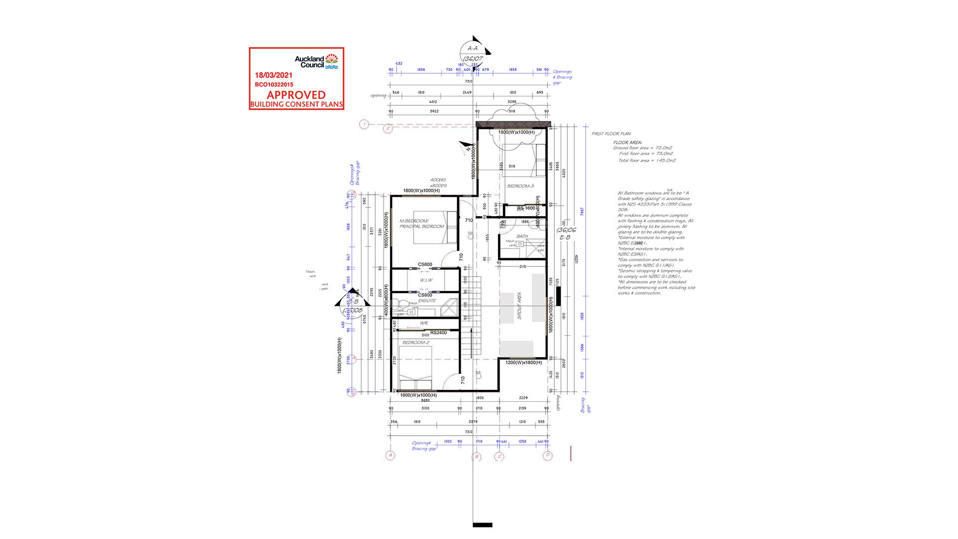 lot 4 1st floor plan 70 Connell